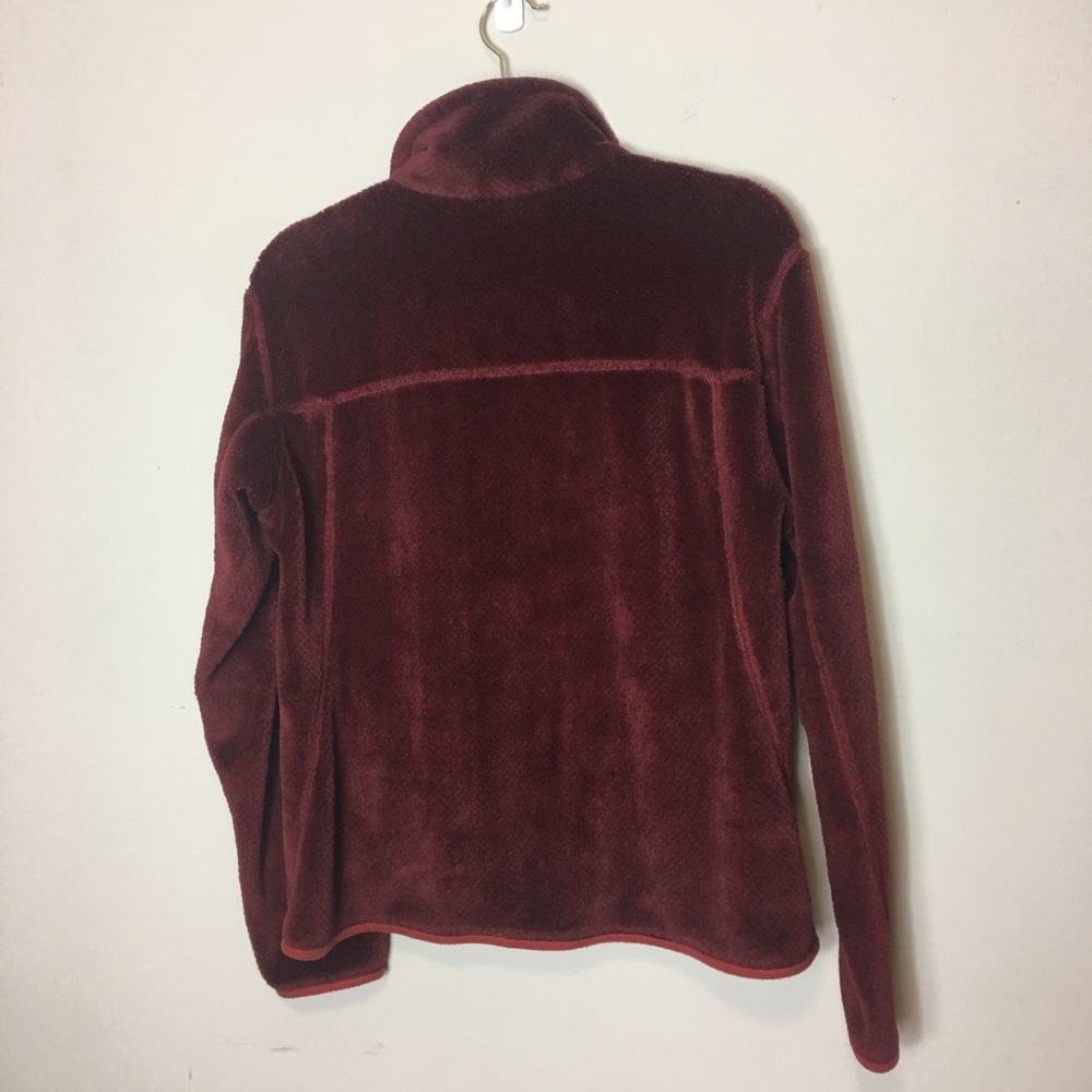 Patagonia fleece pullover burgundy size Large - Picture 3 of 8